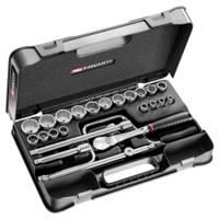sl161-3p12u Facom 25-Piece Imperial 1/2 in Standard Socket Set with Ratchet, 12 point