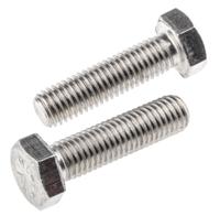797-6342 RS PRO Stainless Steel, Hex Bolt, M12 x 45mm