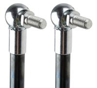 swv4101000018 Camloc Steel Gas Strut, with Ball & Socket Joint, End Joint, 480.0mm Extended Length, 200.0mm Stroke Length
