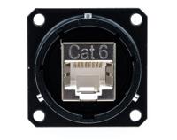 ipt0218-rj45-1f7 Glenair IPT Series Female RJ45 Connector, Panel Mount, Cat6 Straight