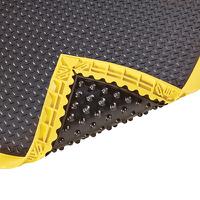 646s4064by Notrax Black/Yellow Anti-Fatigue Mat Nitrile Rubber Mat, Diamond Pattern Finish 163cm x 1.02m x 184mm