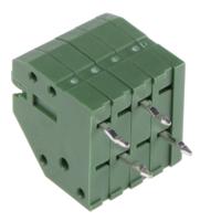 1-2834021-4 TE Connectivity PCB Terminal Block, 4-Contact, 2.5mm Pitch, Through Hole Mount, 1-Row, Solder Termination