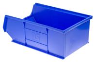 484-4107 RS PRO PP Storage Bin, 350mm x 205mm x 130mm, Blue