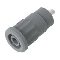 3290-g Electro PJP Green Female Banana Socket, 4 mm Connector, Press Fit Termination, 25A, 1kV, Nickel Plating