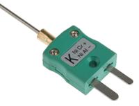 181-7276 RS PRO SYSCAL Type K Mineral Insulated Thermocouple 150mm Length, 1.5mm Diameter → +1100°C