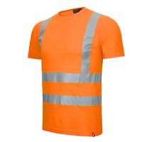 7008-4100-s NITRAS SAFETY 7008 Fluorescent Orange Unisex Hi Vis T-Shirt, S