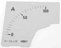 d72mc-dial-0100a HOBUT 0/100A Meter Scale for Shunt 75mV