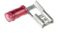 156667-1 TE Connectivity PIDG FASTON .250 Red Insulated Female Spade Connector, Flag Terminal, 6.35 x 0.81mm Tab Size, 0.3mm² to