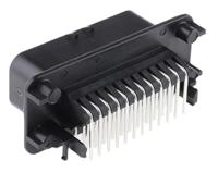 776163-1 TE Connectivity, AMPSEAL Automotive Connector Plug Black Panel Mount 35 Way, Solder Termination