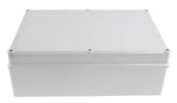 186-2265 RS PRO Grey ABS Enclosure, IP65, IK09, Grey Lid, 283 x 193.2 x 96.7mm