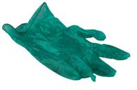 g0005 Reldeen Green Powdered Vinyl Disposable Gloves, Size 8, Medium, 100 per Pack