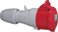 5-551-08 Legrand, P17 Tempra Pro IP44 Red Cable Mount 3P + E Industrial Power Socket, Rated At 16A, 415 V