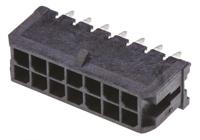 43045-1413 Molex Micro-Fit 3.0 Series Straight Through Hole PCB Header, 14 Contact(s), 3 mm Pitch, 2 Row, Shrouded