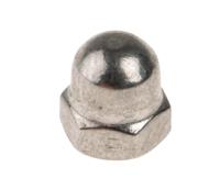 248-4393 RS PRO, Plain Stainless Steel Hex Nut, DIN 1587, M4