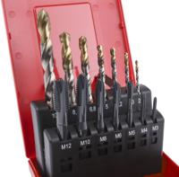 l113202 Dormer Tap & Drill Set HSS-E, HSS-TiN 14-Piece Metric Standard Hand Tap M12 Thread