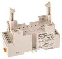 p7s-14f-end-24vdc Omron G7S 14 Pin 24V dc DIN Rail Relay Socket, for use with G7S Series