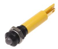 211-566 RS PRO Yellow Panel Mount Indicator, 24V ac/dc, 8mm Mounting Hole Size, Solder Tab Termination, IP67