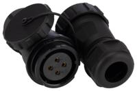 304-376 RS PRO Circular Connector, 4 Contacts, In-Line Cable Mount, SY29 Connector, Plug, Socket, Male/Female, IP68, SY29 Series