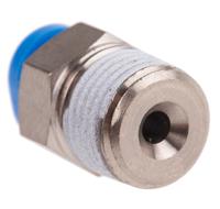 qsm-18-4 Festo QS Series Straight Threaded Adaptor, R 1/8 Male to Push In 4 mm, Threaded-to-Tube Connection Style, 153305