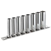 jl40e Facom 10-Piece Metric 3/8 in Standard Socket Set, 12 point