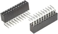 sqt-110-01-l-d-ra Samtec SQT Series Right Angle Through Hole Mount PCB Socket, 20-Contact, 2-Row, 2mm Pitch, Solder Termination