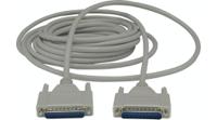 rnd-765-00041 RND Male 25 Pin D-sub to Male 25 Pin D-sub Serial Cable, 6m PVC, RND 765 Series