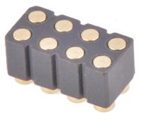 802-10-008-30-507101 Preci-Dip 802 Series Straight Surface PCB Header, 8 Contact(s), 2.54 mm Pitch, 2 Row, Shrouded