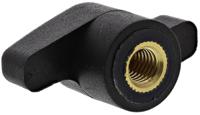 478-810 RS PRO Black Wing Clamping Knob, M8, Threaded Hole