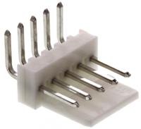 22-05-7058 Molex 7395 Series Right Angle Through Hole Pin Header, 5 Contact(s), 2.54 mm Pitch, 1 Row, Unshrouded