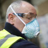 mmfsalpamf2v Skytec AMF2V Series Disposable Respirator for General Purpose Protection, FFP2 NR, Valved, Moulded 10 per Package