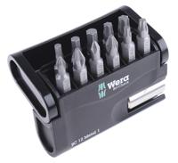 05057424001 Wera Impact Bit Set 12 Pieces, Hexagon, Phillips, Pozidriv, Torx