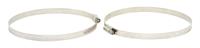 172-0610 RS PRO Stainless Steel 316 Slotted Hex Hose Clip, 14.7mm Band Width, 130 → 150mm ID
