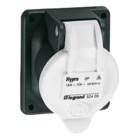 0-524-05 Legrand, Hypra IP44 White 2P Industrial Power Socket, Rated At 16A, 50 V No