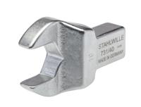 58214019 STAHLWILLE 731/40 Series Open Ended Insert Open-Ended Shell Tool, 19.0 mm, 14 x 18mm Insert, Chrome Plated Finish