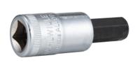 02450024 STAHLWILLE 3/8 in Drive Bit Socket, Hex Bit, 52 mm Overall Length