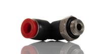 c02470618 Norgren PNEUFIT Series Elbow Threaded-toTube Adaptor, Push In 6 mm to G 1/8 Male, Threaded-to-Tube Connection Style