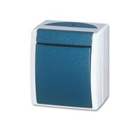 2cka001085a1603 ABB Blue Rocker Light Switch, 2 Way, 1 Gang, 2CKA001085A