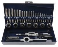 10711 EVENTUS 16-Piece HSS Thread Tap & Die Set, M3 - M12 Taps, M3 - M12 Dies
