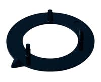 a4240000 OKW Black Potentiometer Knob Round Shaft, A4240000