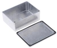 1590ws Hammond 1590 Series Natural Die Cast Aluminium Enclosure, IP65, Natural Lid, 110 x 82 x 44mm