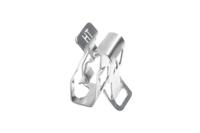 151-00982-msc2-ss304-ml HellermannTyton Metallic Stainless Steel Cable clip, 7.6mm Max. Bundle