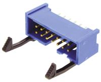 2-1761606-5 TE Connectivity AMP-LATCH Series Straight Through Hole PCB Header, 14 Contact(s), 2.54 mm Pitch, 2 Row, Shrouded