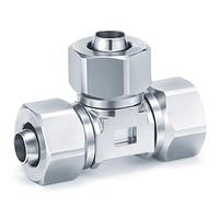 kfg2t1008-00 SMC KFG2 Series Union Tee, 10 mm to 10 mm, Tube-to-Tube Connection Style, KFG2T1008-00