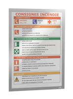 487323 Durable DURAFRAME® Silver A3 Smooth and rigid Information Frame, 445mm Height, 325mm Width