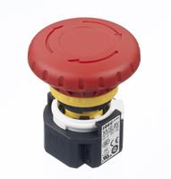 xa1e-bv413r Idec XA Series Twist Release Emergency Stop Push Button, Panel Mount, 16mm Cutout, 3NC + 1NO, IP65