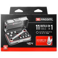 464j1pb Facom 11 Piece Mechanical Tool Kit with Case