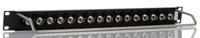 252-2981 BNC 16 Port Loaded Rack Patch Panel, 1U Rack Height