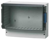 abs-2522-3-enclosure Fibox Grey ABS Enclosure, IP65, IK07, Smoked Grey Lid, 280 x 219 x 156mm