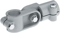 182500010200 Rose+Krieger Round Tube Hinge Clamp, strut profile 25 mm,