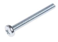 560-631 RS PRO Pozi M3 Pan Steel Machine Screws DIN 7985 x 25.0mm